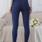 Schwarze Thermo-Leggings mit Fleece – Clara