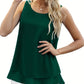 Königsblaues Layered-Tanktop - Sophia