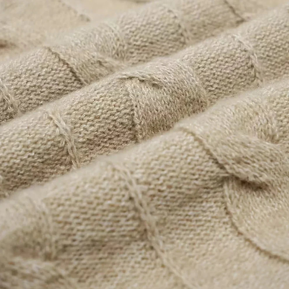 Oversize-zopfstrickpullover für damen