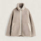 Kuschelige Fleecejacke Creme - Lena