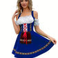 Patience | dirndl kleid mit schulterfreiheit und goldbordüre für frauen