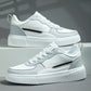 Weiß-Grüne Sneaker mit Plateau-Sohle - Jade