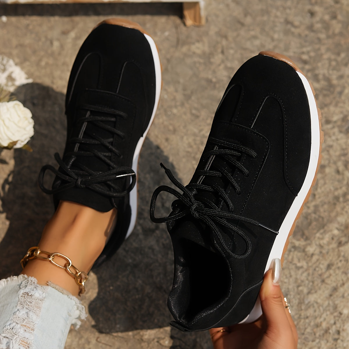 Schwarz Urban Chic Sneaker - Leah