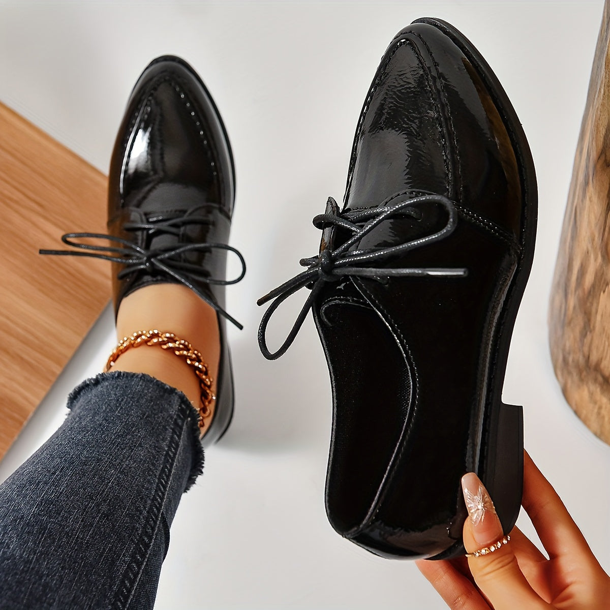 Schwarzer eleganter loafer - Sophie