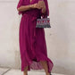 Monica - chiffonkleid mit v-ausschnitt, elegant und stilvoll
