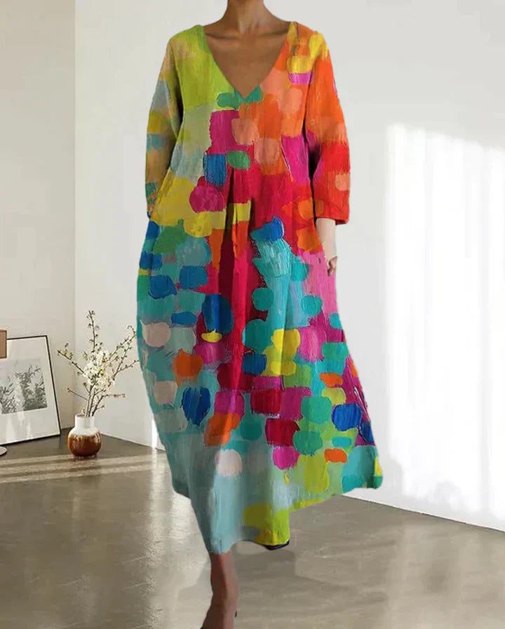 Sabrina - bunt bedrucktes kleid