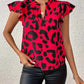Laylia | bluse im lässigen stil mit leopardenmuster