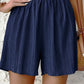 Schwarze Plissee-Shorts mit Hohem Bund - Alina