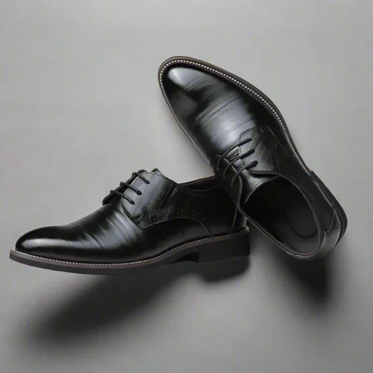 Oxford-schuhe aus leder für herren – business