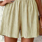 Schwarze Plissee-Shorts mit Hohem Bund - Alina