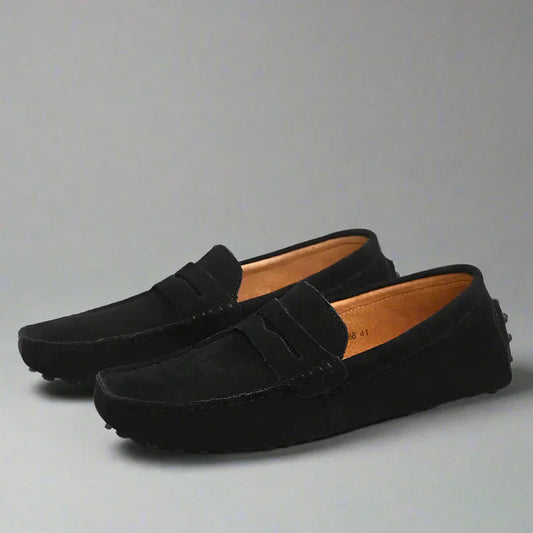 Wildleder-slipper für herren