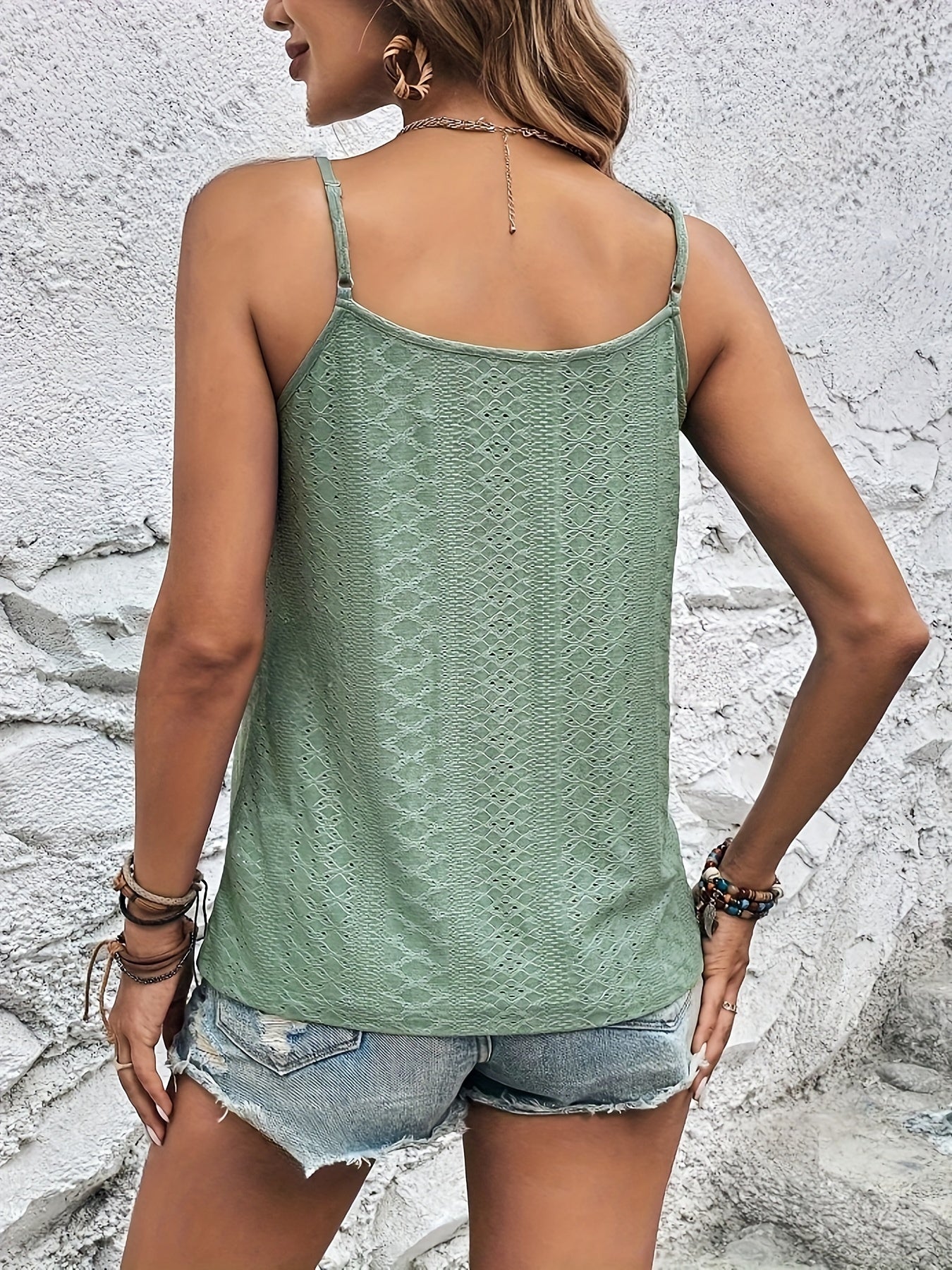 Grüne lace tanktop Sophie
