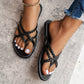 Schwarze Flip Flop - Lea