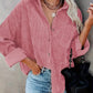 Elegante corduroy langarm hemdbluse für frauen