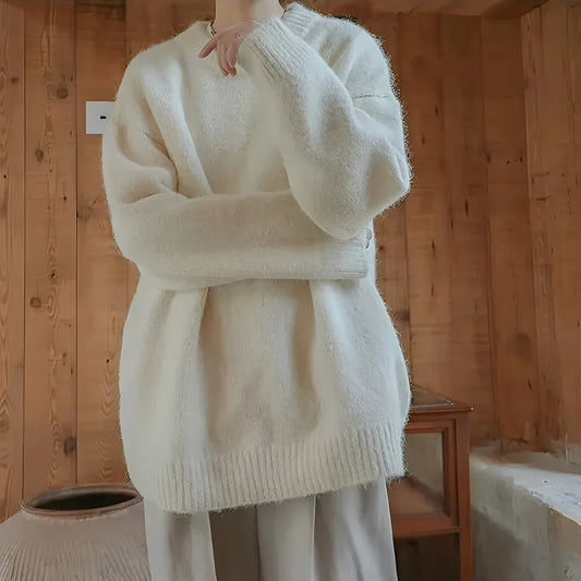 Olyvia – lockerer strickpullover in schlichtem design