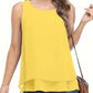 Königsblaues Layered-Tanktop - Sophia