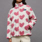 Rosa Wendejacke mit Herzmuster – Amara
