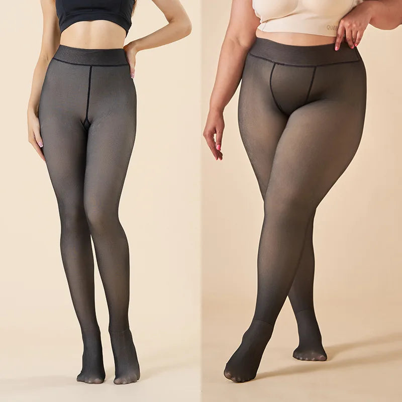 Schwarze Elegante Warme Strumpfhose für Damen – Clara