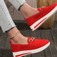 Orange Loafer mit Goldkette – Sophie