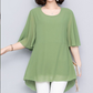 Blaue Chiffonbluse - Marie