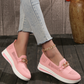 Orange Loafer mit Goldkette – Sophie