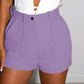 Elegante Rote Shorts mit Knöpfen - Sophia