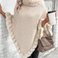 Beiger Eleganter Poncho-Pullover - Sofie