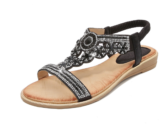 Serena's Strass Freizeit Sandalen