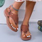 Clara - Boho Fransen Sandalen in Schwarz
