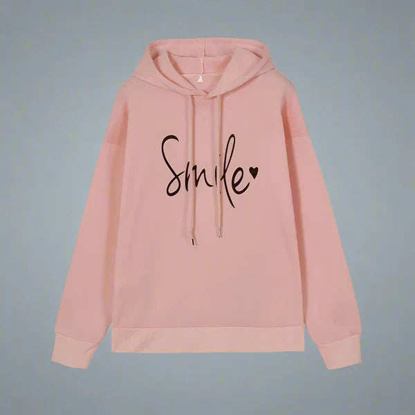 Oversize-hoodie für damen mit slogan – damen