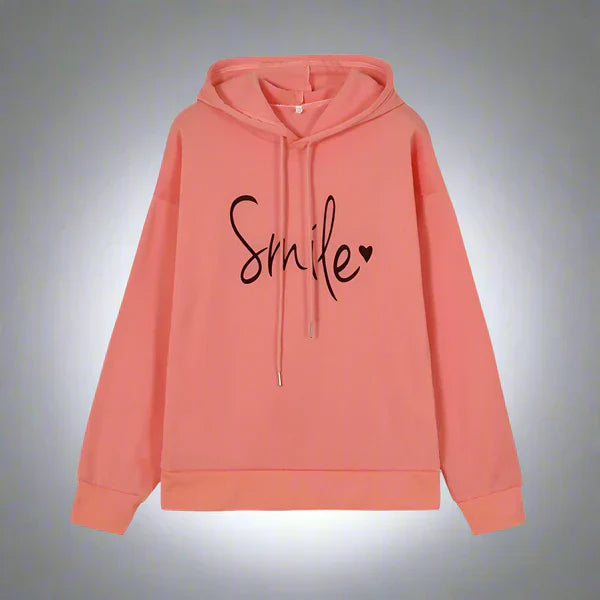 Oversize-hoodie für damen mit slogan – damen
