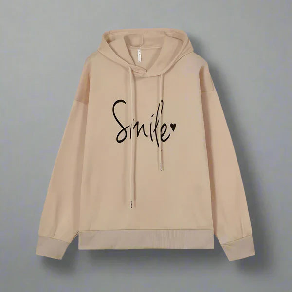Oversize-hoodie für damen mit slogan – damen