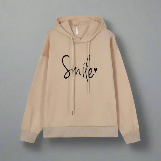 Oversize-hoodie für damen mit slogan – damen