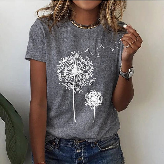 Inès lavigne - elegantes löwenzahn-shirt