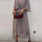 Monica - chiffonkleid mit v-ausschnitt, elegant und stilvoll