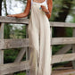 Nora – beige jumpsuit eleganz