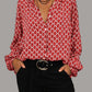 Zara | bluse mit v-ausschnitt