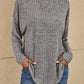 Schwarzer Lässiger Pullover - Mia