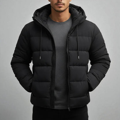 Nico – wasserdichte winterjacke mit kapuze und warmem innenfutter