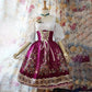 Bowie | dirndl kleid mit brokatmuster und satinschleife für frauen