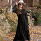 Herbstliches orange maxikleid - Clara