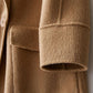 Khakifarbener Wintermantel mit großen Taschen – Clara