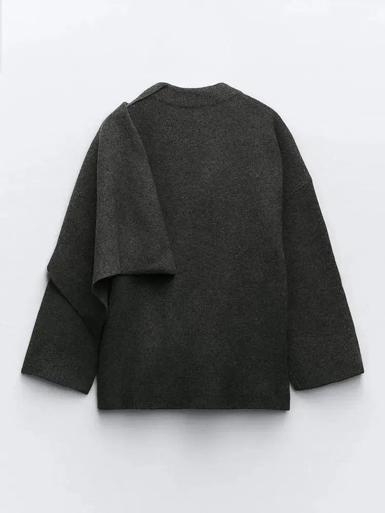 Ella cape-jacke – raffinierter layering-look