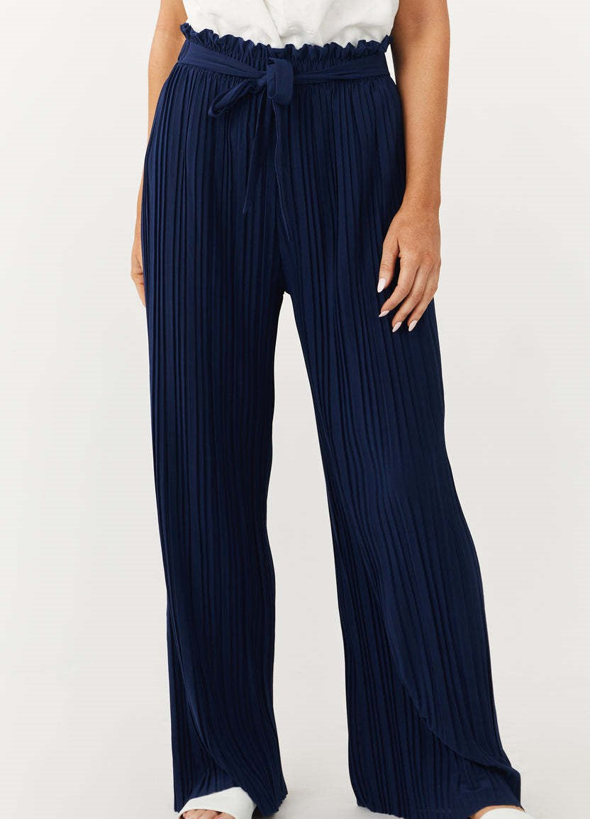 Yen's Schicke Fließfaltenhose