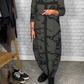 Louise Gedrucktes Langarmkleid