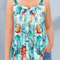 Britney's Ozeandruck A-Linie Tank Top