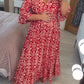 Mariana's Ärmel Maxikleid