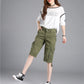 Stacy's Mittlere Taille Cargo Kurze Hose