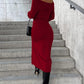 Stella Off-Shoulder Eleganz Kleid