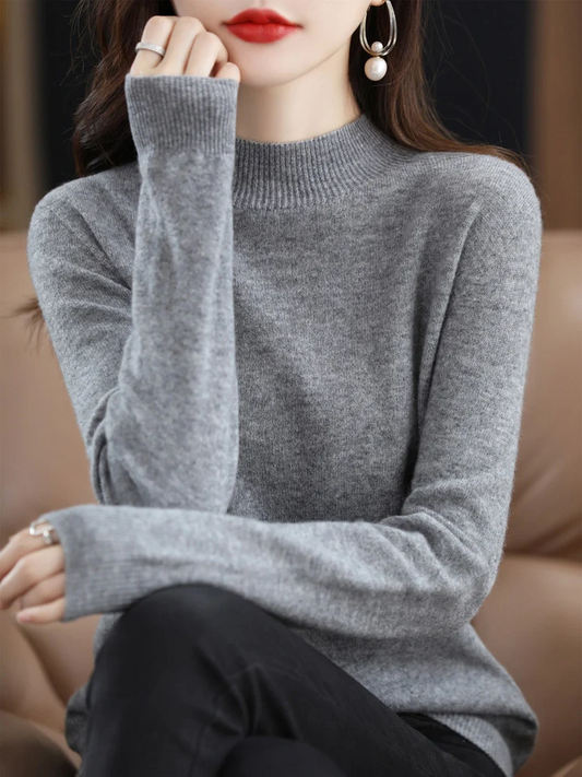 Pullover mit elegantem Ausschnitt